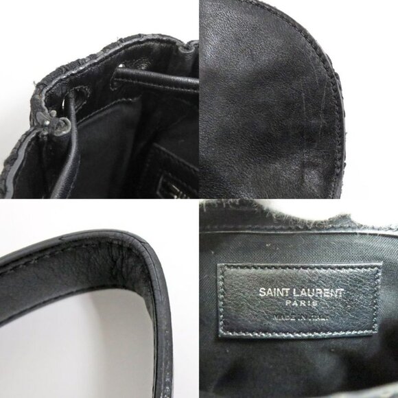 Saint Laurent Rucksack Festival Backpack Lace Black Fringe main image 7